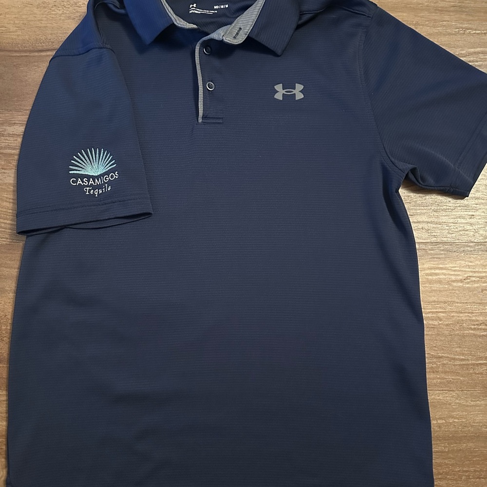 Under Armour Casamigos Navy Blue Polo
